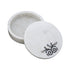 Large White Marble Trinket Box with Damask Motif